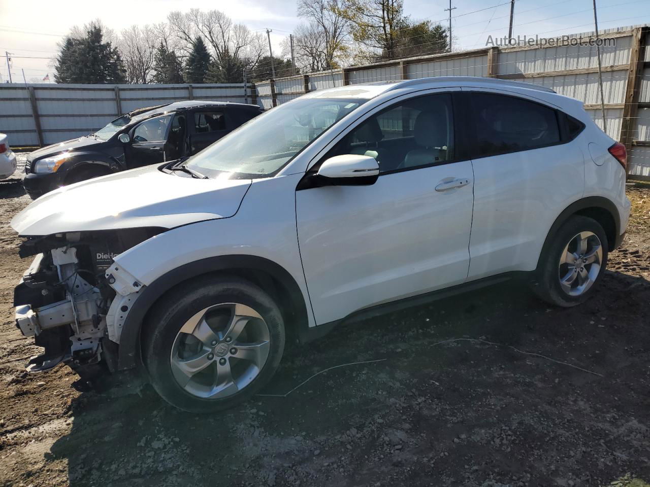 2017 Honda Hr-v Exl White vin: 3CZRU5H74HM709981