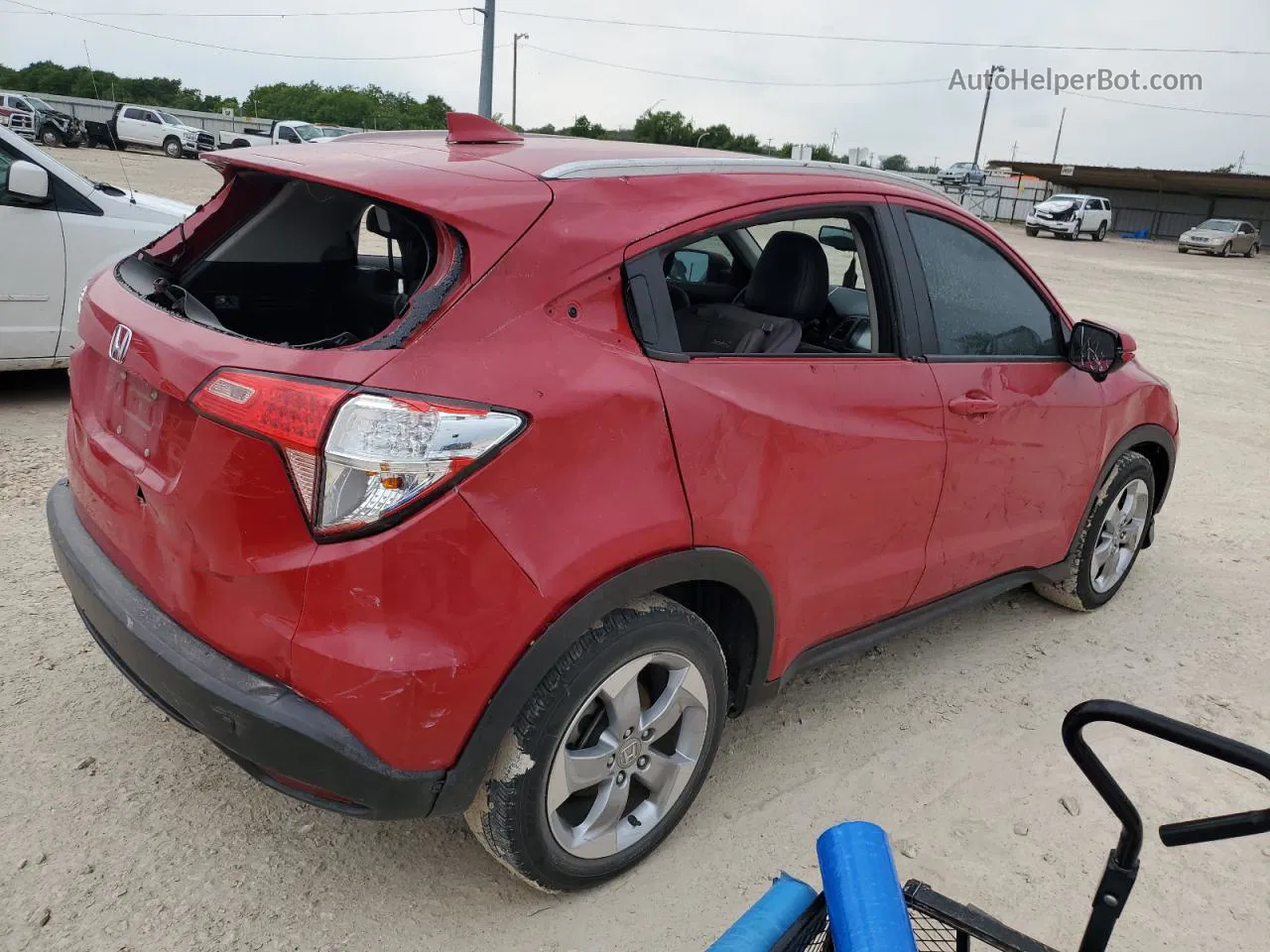 2017 Honda Hr-v Exl Red vin: 3CZRU5H74HM719944