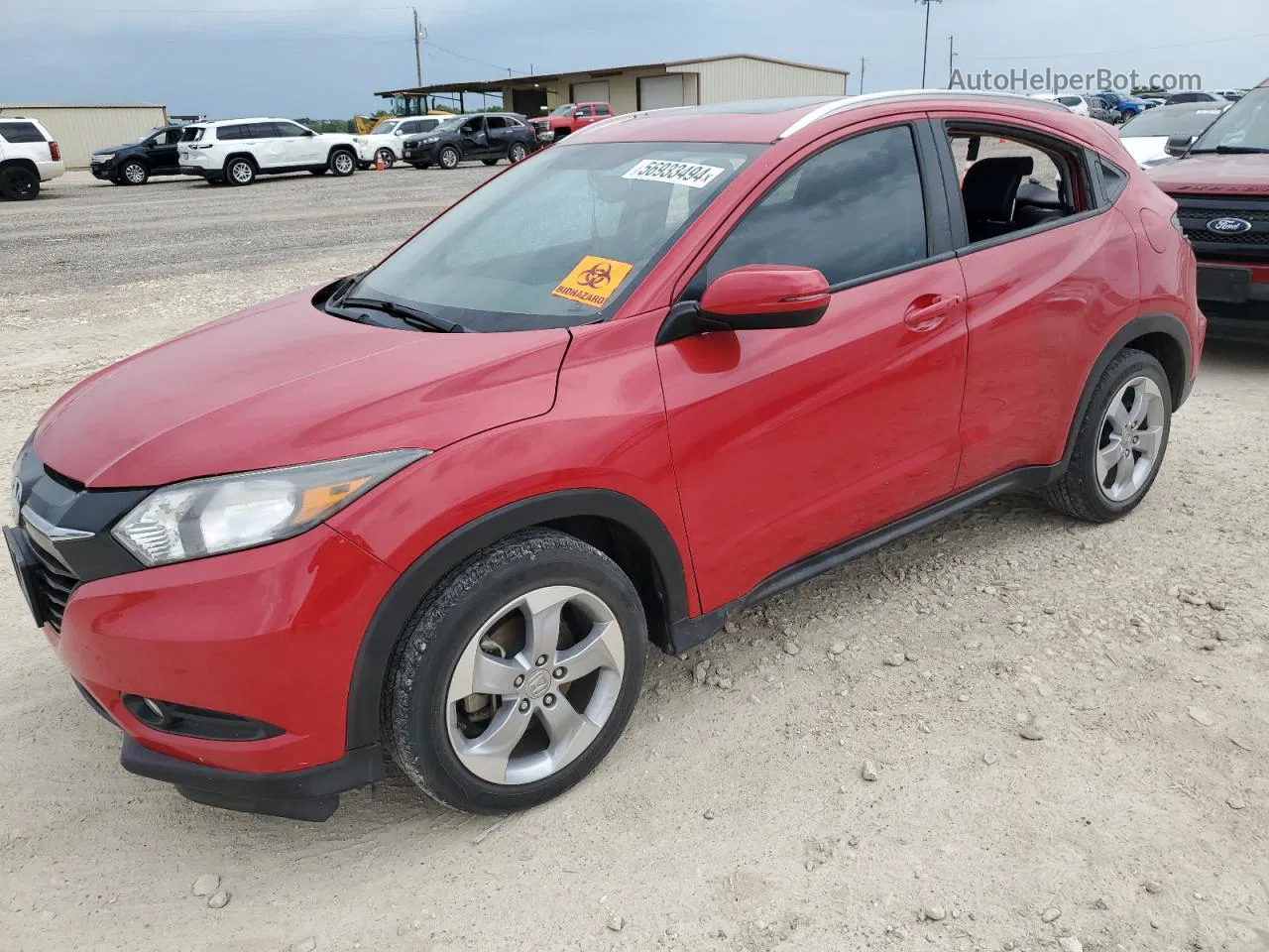 2017 Honda Hr-v Exl Red vin: 3CZRU5H74HM719944