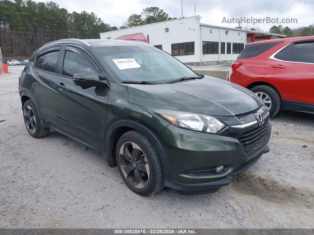 2018 Honda Hr-v Ex-l Green vin: 3CZRU5H74JM701546