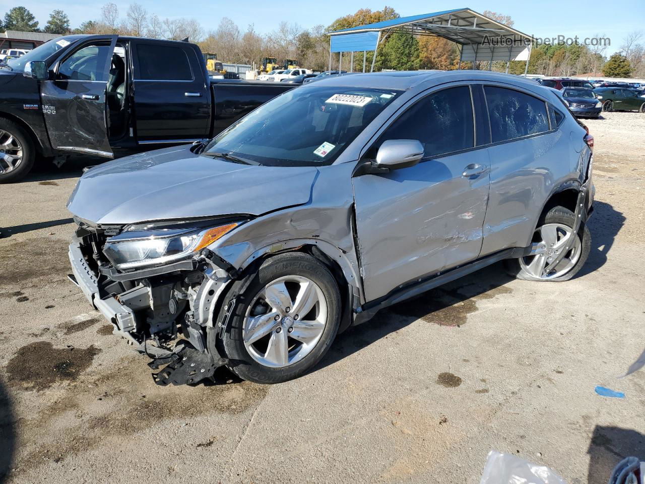 2019 Honda Hr-v Exl Silver vin: 3CZRU5H75KM709771