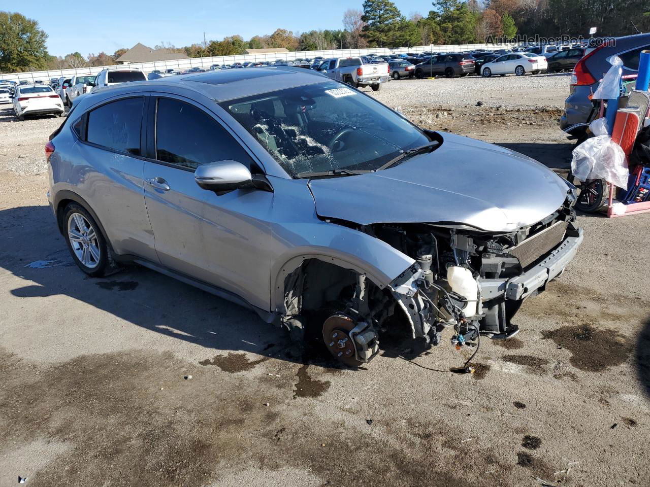 2019 Honda Hr-v Exl Silver vin: 3CZRU5H75KM709771