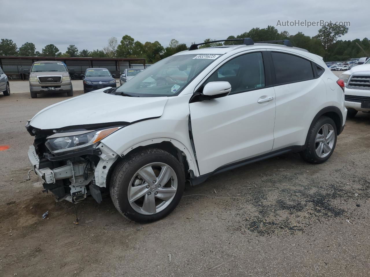 2019 Honda Hr-v Exl White vin: 3CZRU5H75KM715599