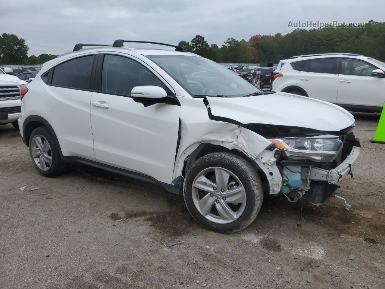 2019 Honda Hr-v Exl White vin: 3CZRU5H75KM715599