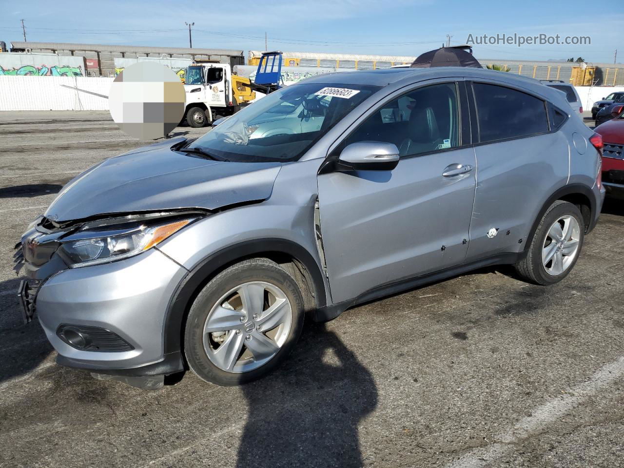 2019 Honda Hr-v Exl Silver vin: 3CZRU5H75KM717742