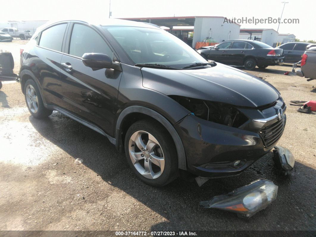 2016 Honda Hr-v Ex-l W/navi Черный vin: 3CZRU5H76GM711715