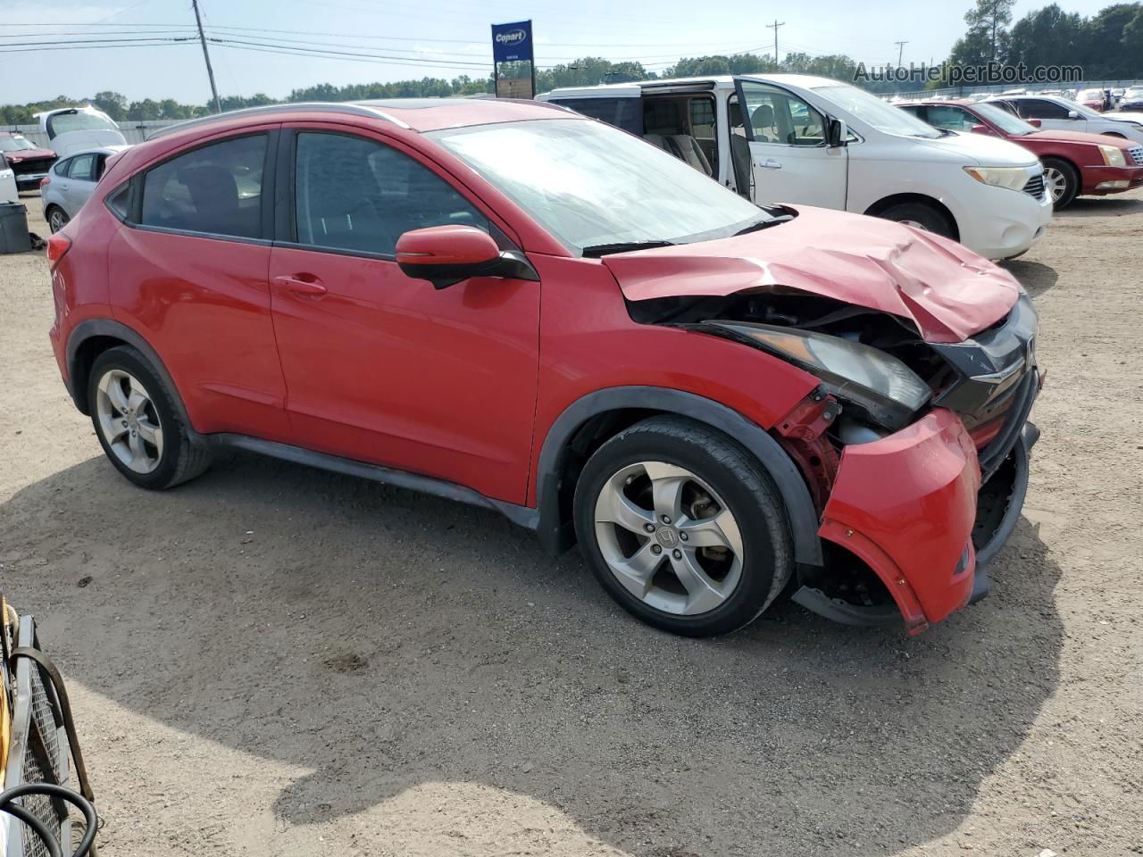 2016 Honda Hr-v Exl Red vin: 3CZRU5H76GM731771