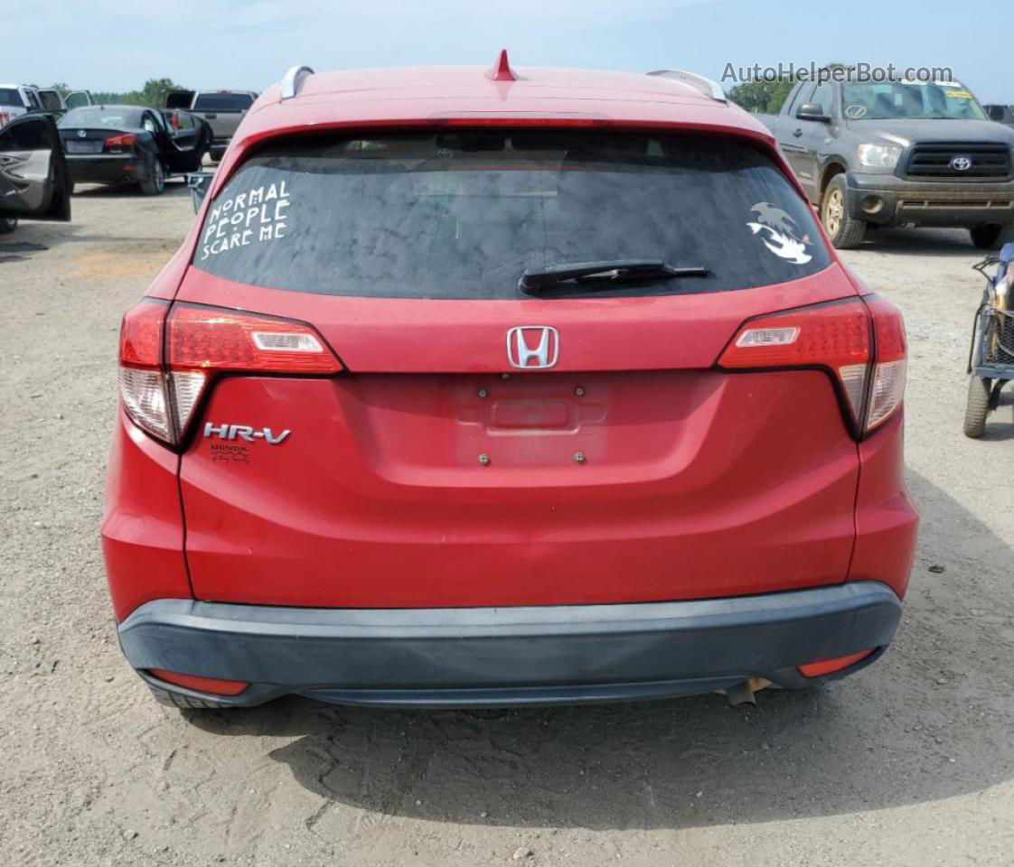 2016 Honda Hr-v Exl Red vin: 3CZRU5H76GM731771