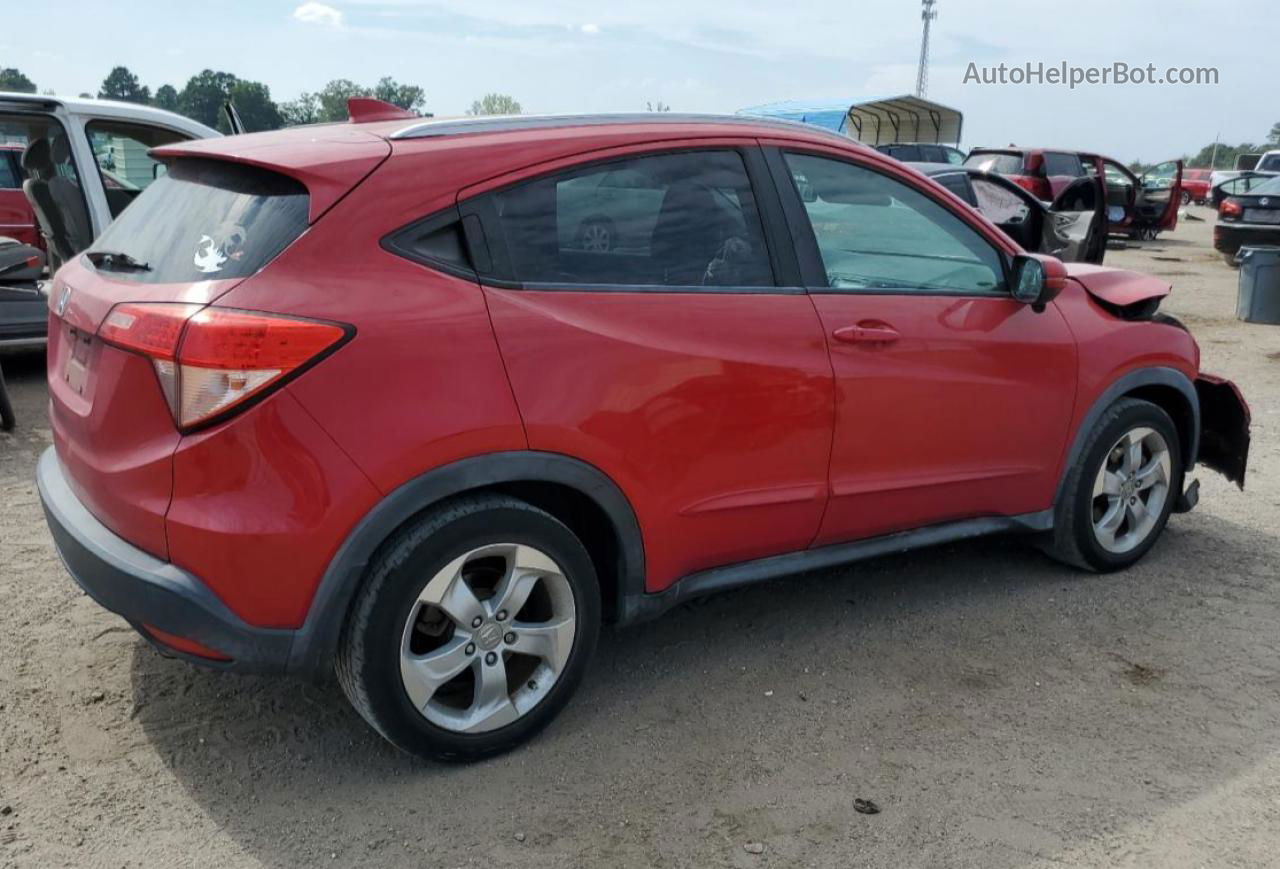 2016 Honda Hr-v Exl Red vin: 3CZRU5H76GM731771