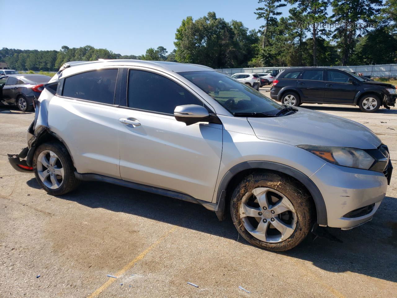 2016 Honda Hr-v Exl Silver vin: 3CZRU5H76GM740227