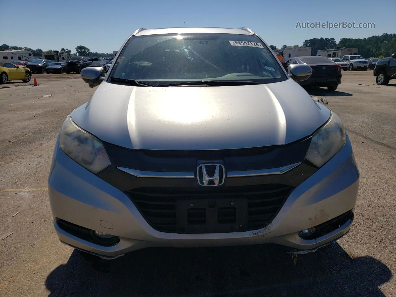 2016 Honda Hr-v Exl Silver vin: 3CZRU5H76GM740227