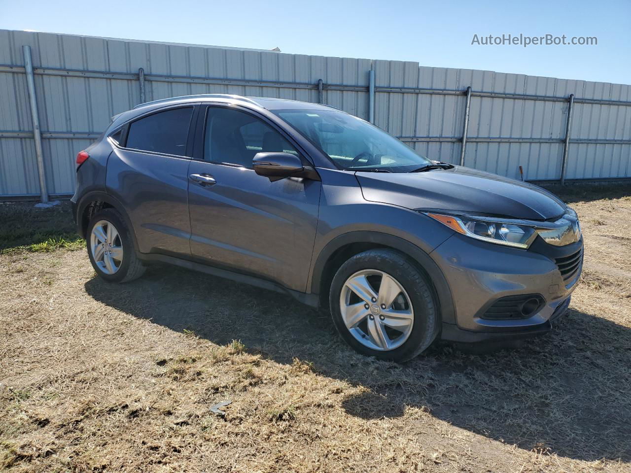 2019 Honda Hr-v Exl Gray vin: 3CZRU5H76KM707186