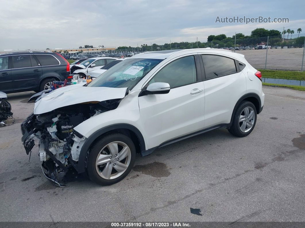 2019 Honda Hr-v Ex-l White vin: 3CZRU5H76KM712260