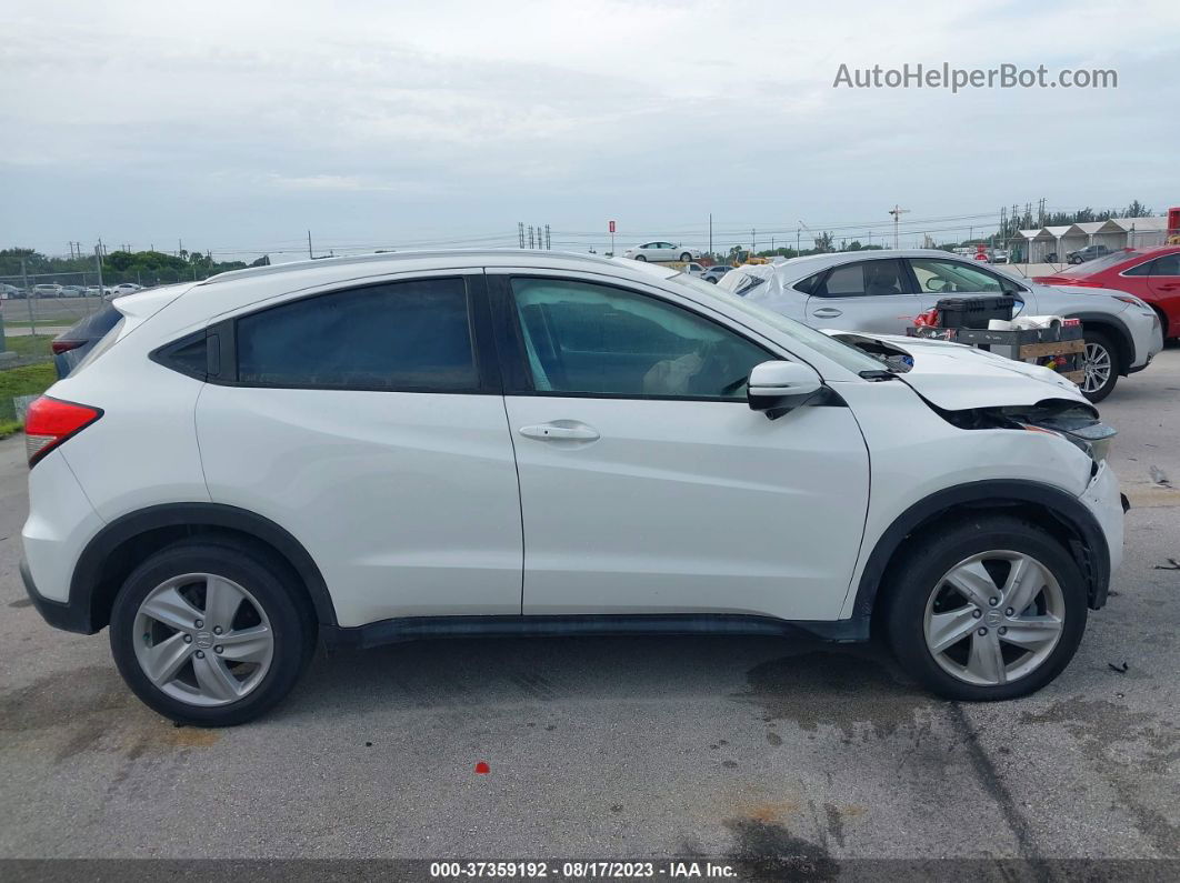 2019 Honda Hr-v Ex-l White vin: 3CZRU5H76KM712260