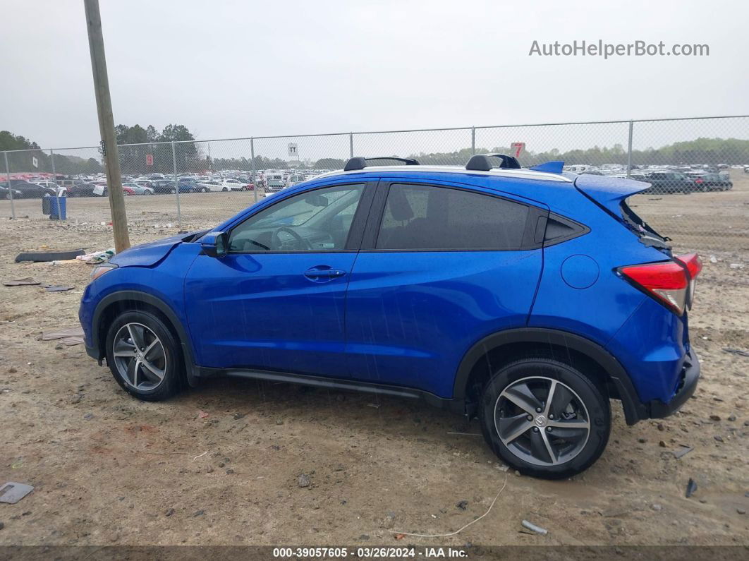 2021 Honda Hr-v 2wd Ex-l Blue vin: 3CZRU5H76MM705635