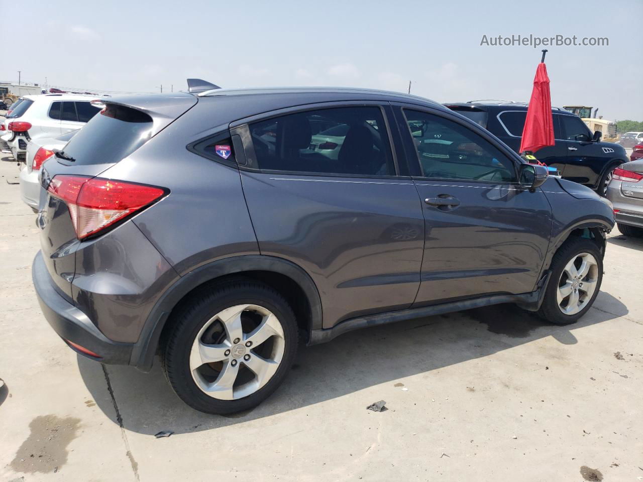 2016 Honda Hr-v Exl Gray vin: 3CZRU5H77GM732587