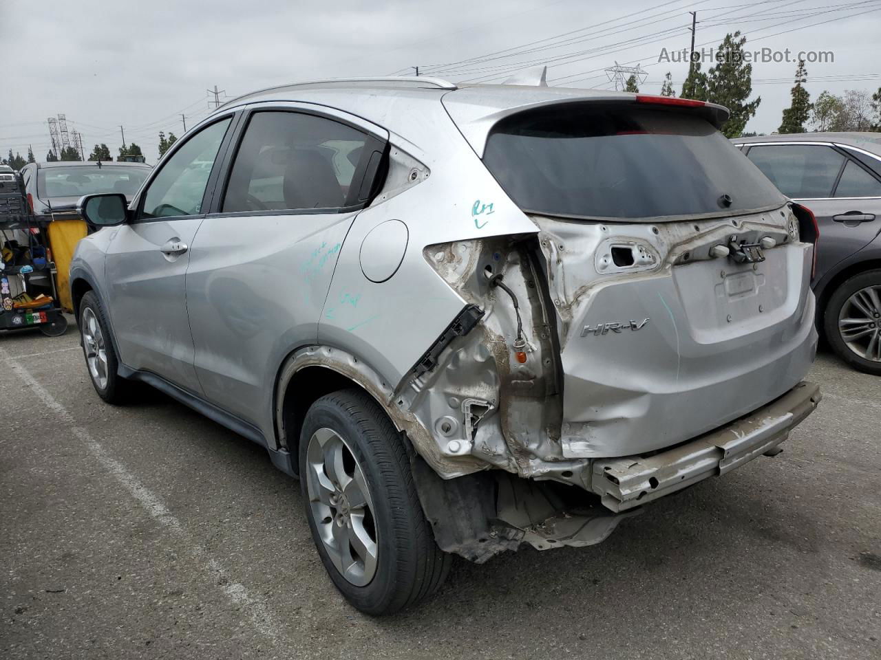 2016 Honda Hr-v Exl Silver vin: 3CZRU5H77GM754315