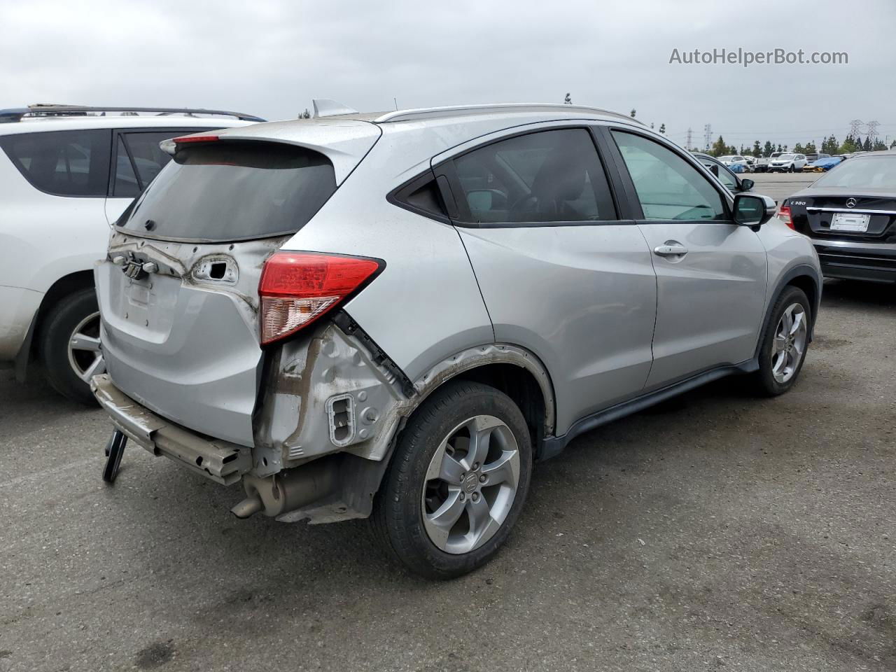 2016 Honda Hr-v Exl Silver vin: 3CZRU5H77GM754315