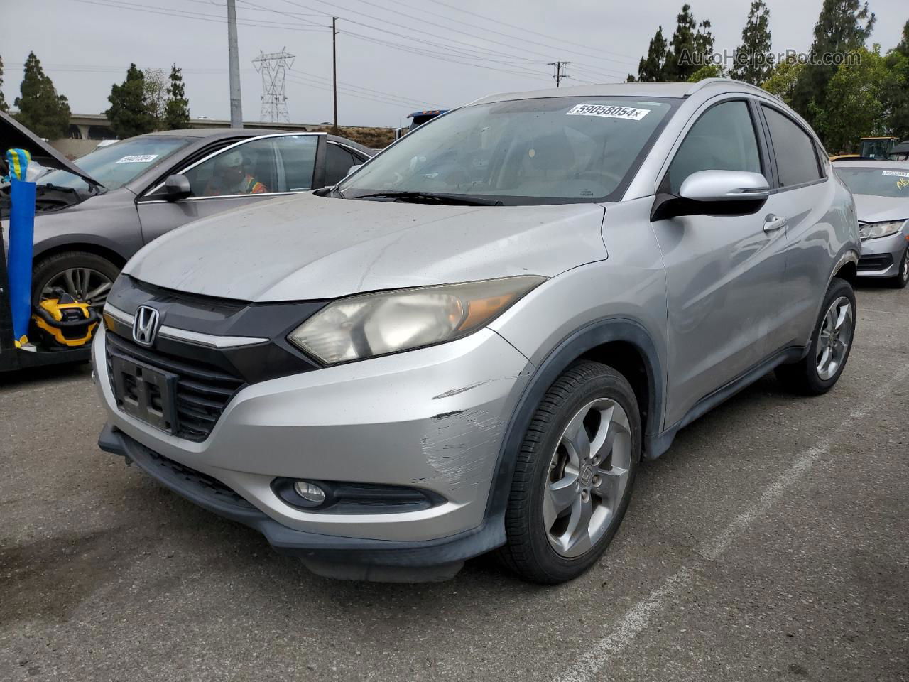 2016 Honda Hr-v Exl Silver vin: 3CZRU5H77GM754315