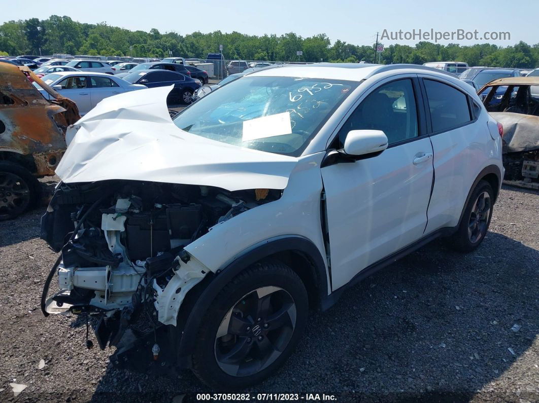 2018 Honda Hr-v Ex-l Navi White vin: 3CZRU5H77JM706952