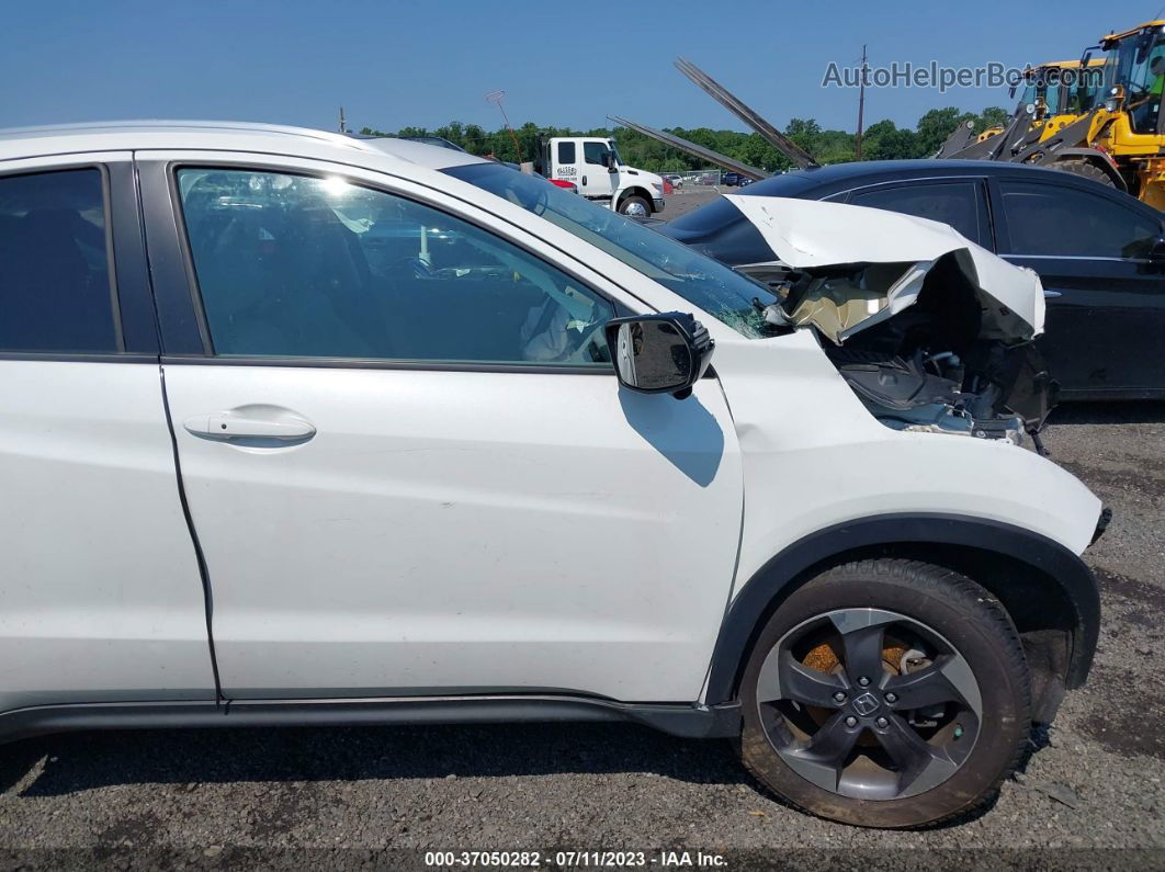 2018 Honda Hr-v Ex-l Navi White vin: 3CZRU5H77JM706952