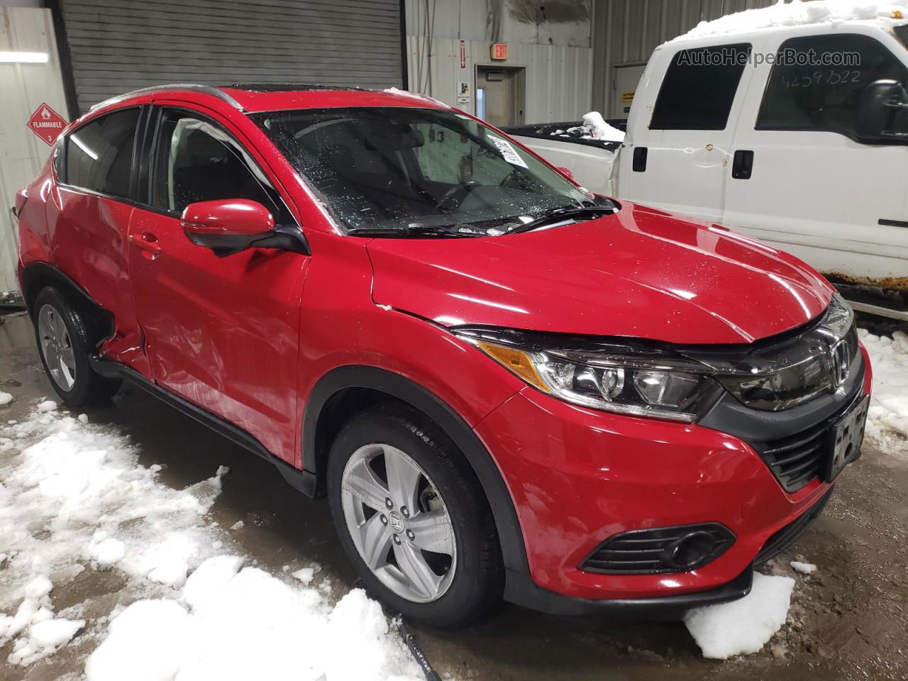 2019 Honda Hr-v Exl Red vin: 3CZRU5H77KM713076