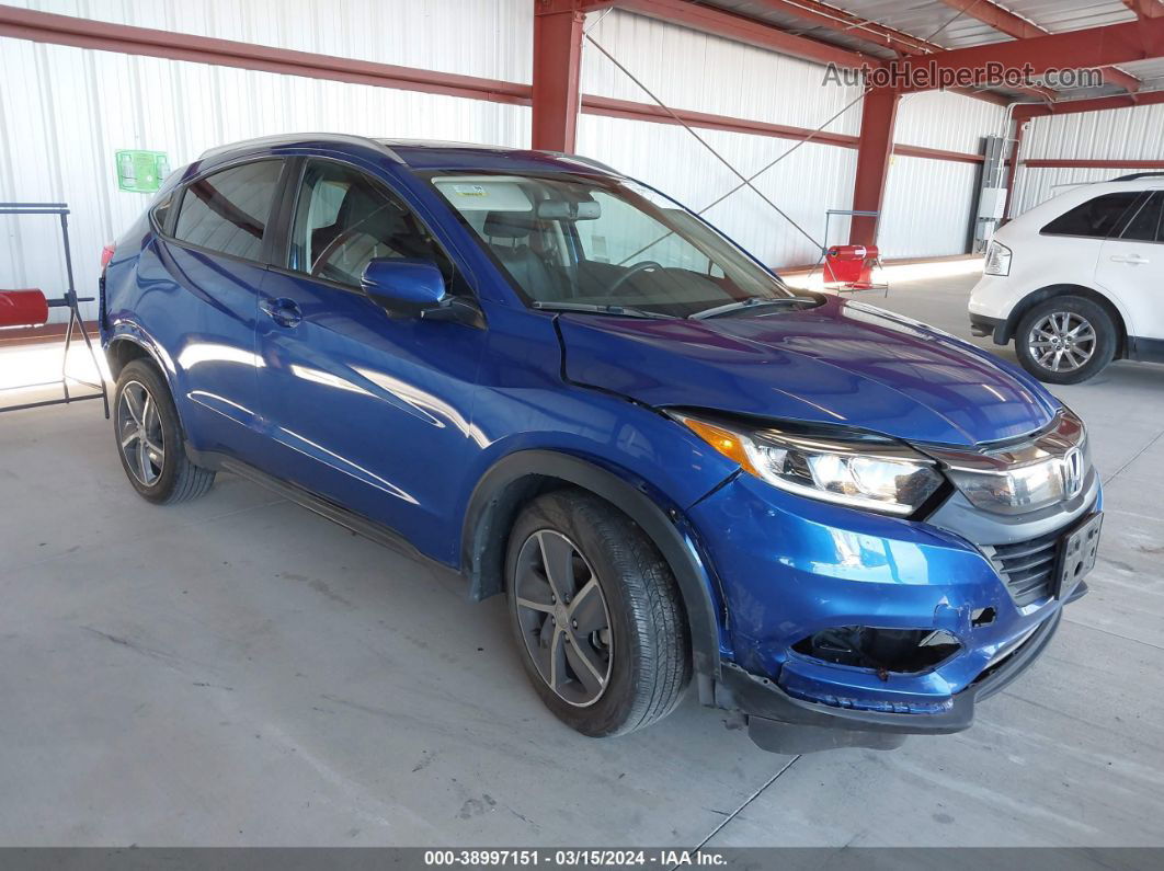 2021 Honda Hr-v 2wd Ex-l Blue vin: 3CZRU5H77MM728521