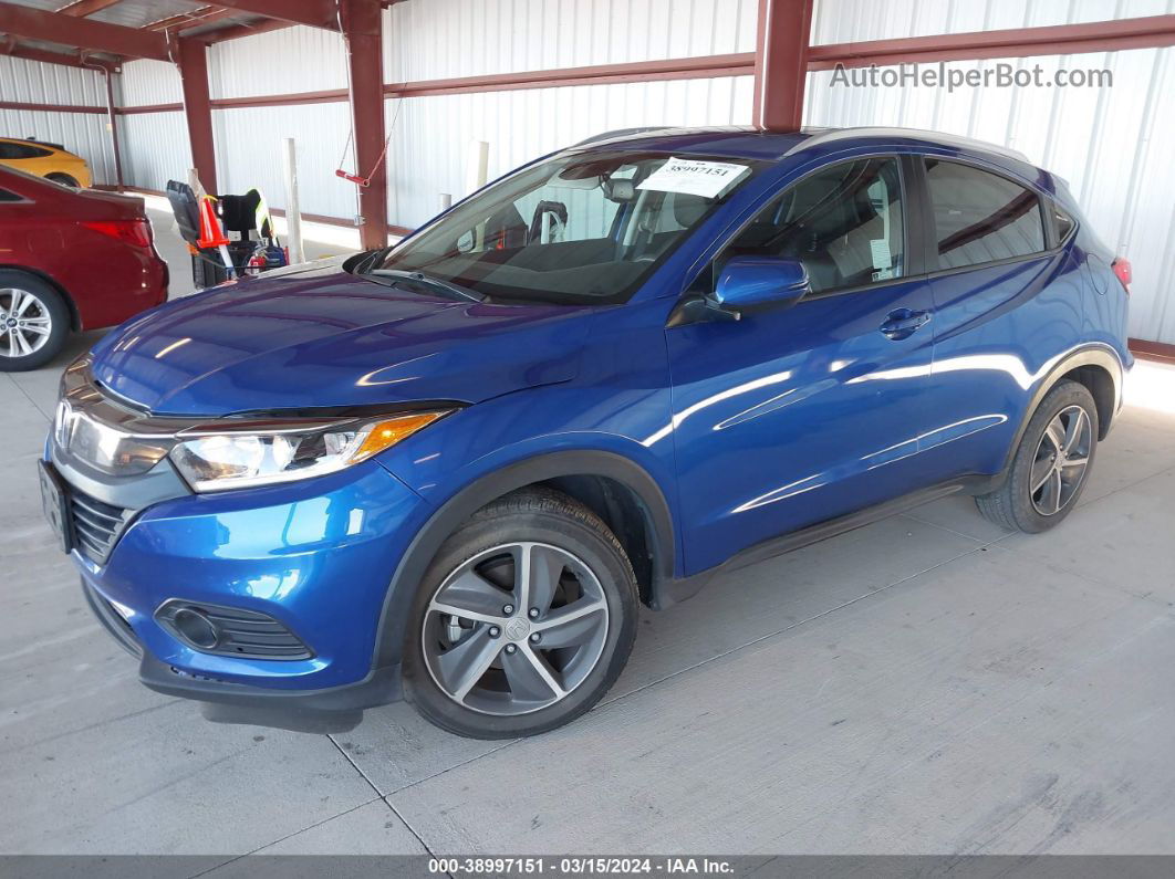 2021 Honda Hr-v 2wd Ex-l Blue vin: 3CZRU5H77MM728521