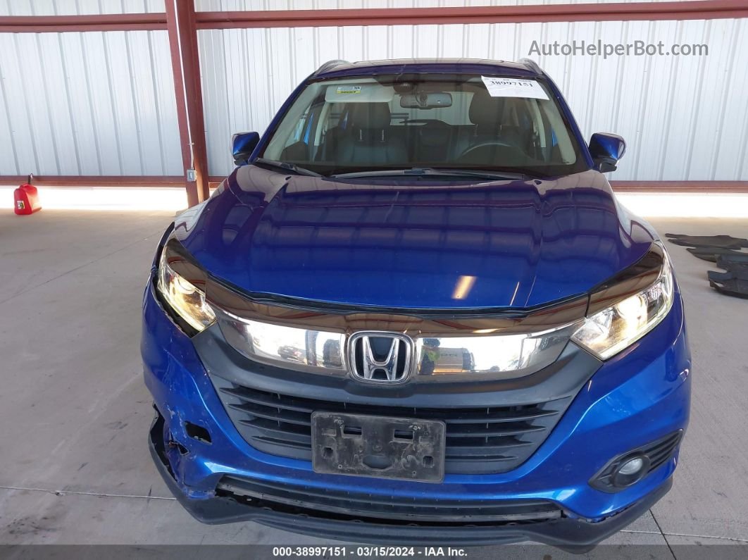 2021 Honda Hr-v 2wd Ex-l Blue vin: 3CZRU5H77MM728521