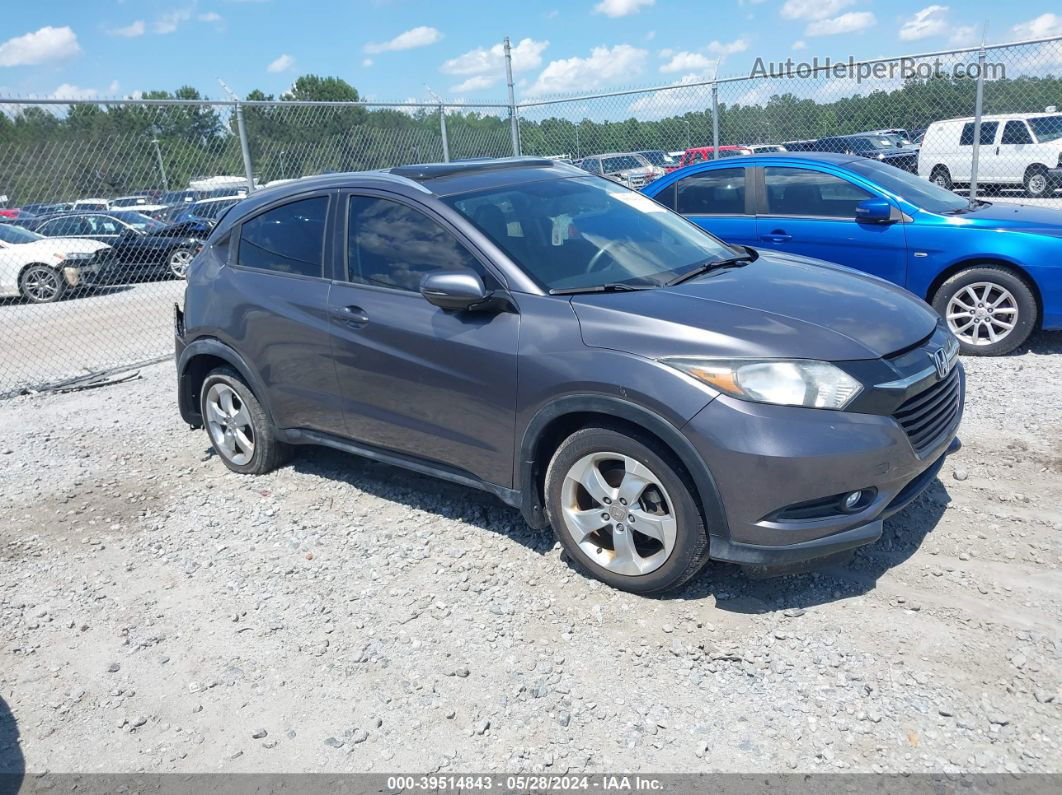 2016 Honda Hr-v Ex-l Black vin: 3CZRU5H78GM729245