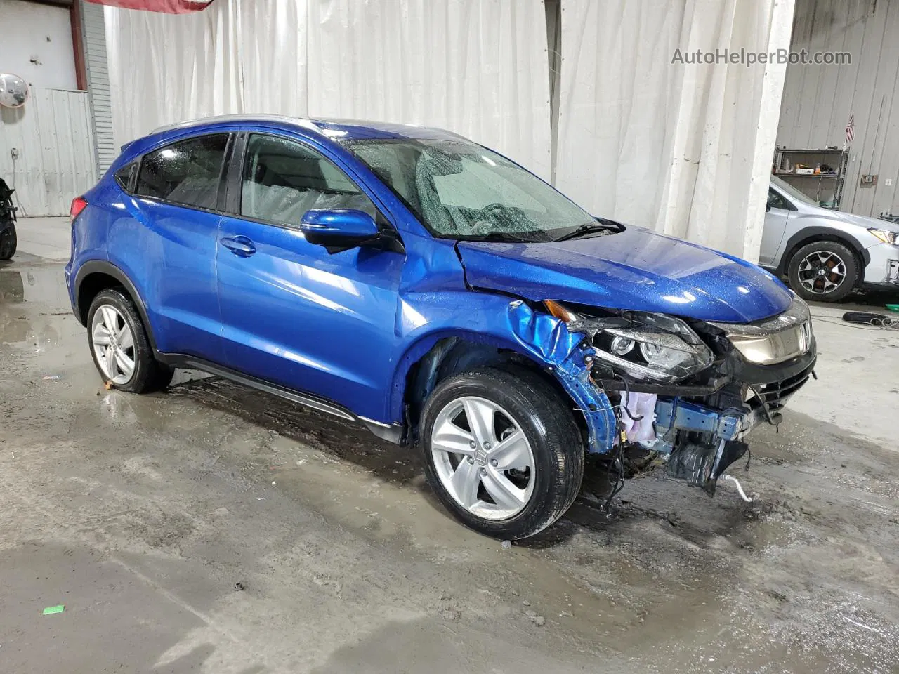 2019 Honda Hr-v Exl Blue vin: 3CZRU5H78KM703348