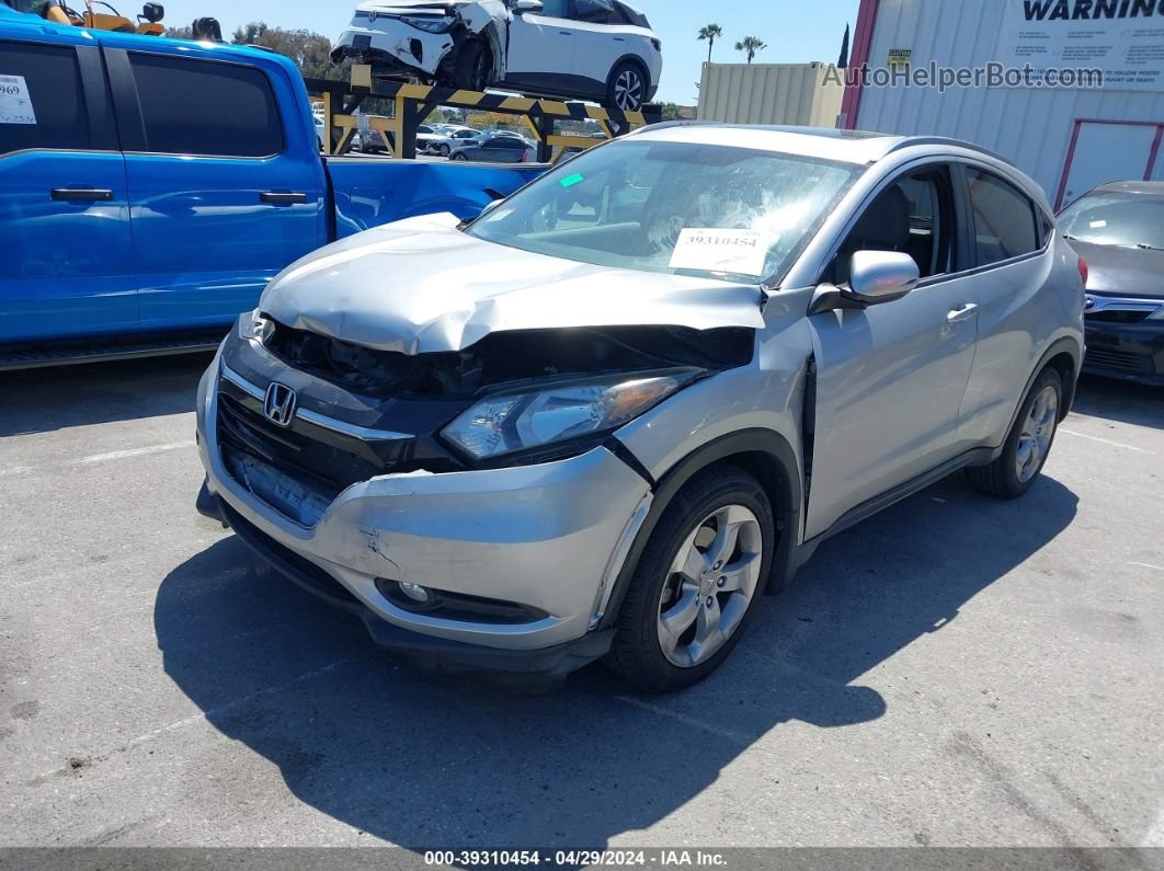 2016 Honda Hr-v Ex-l Silver vin: 3CZRU5H79GM721803