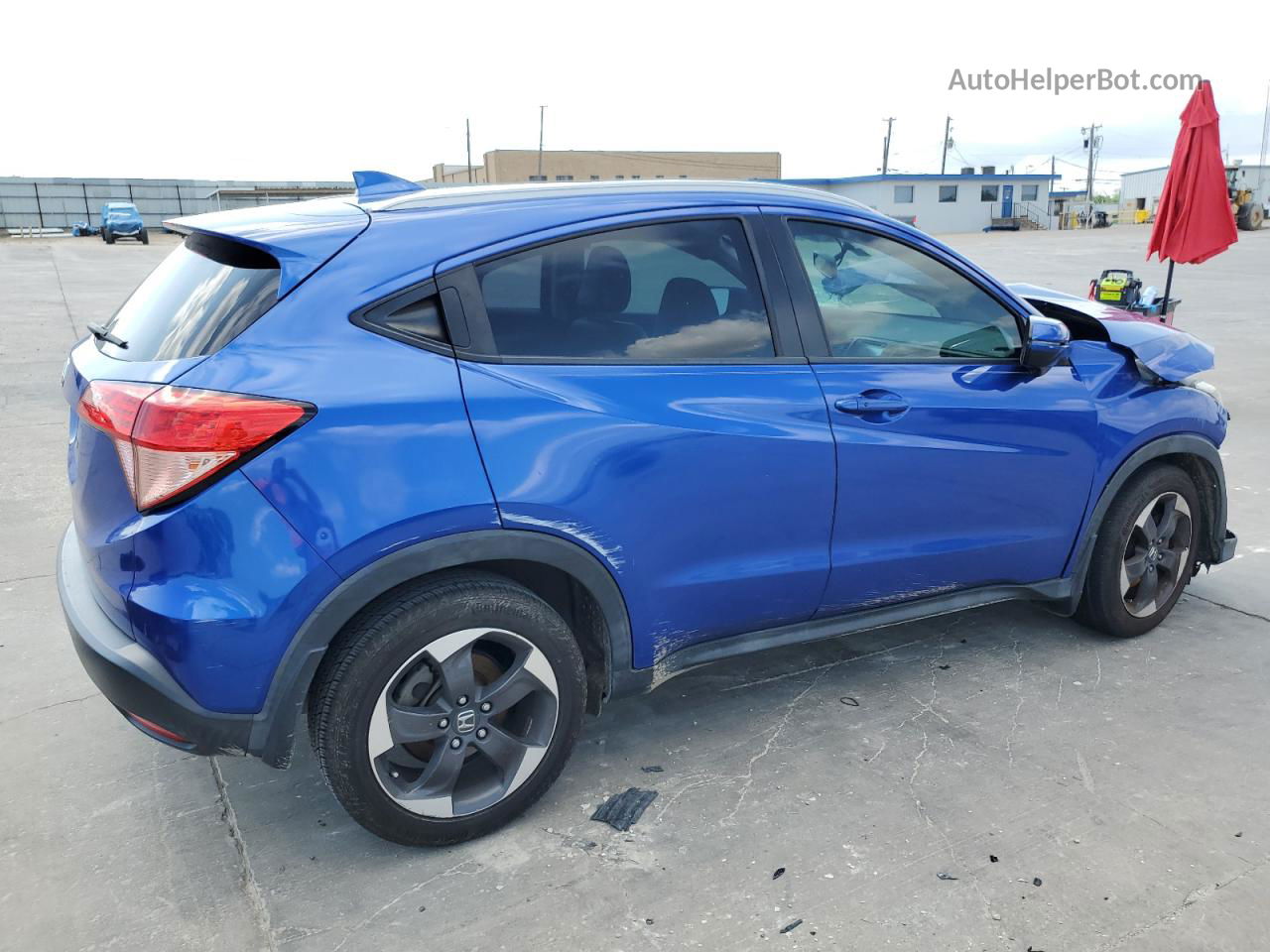 2018 Honda Hr-v Exl Blue vin: 3CZRU5H79JM702093