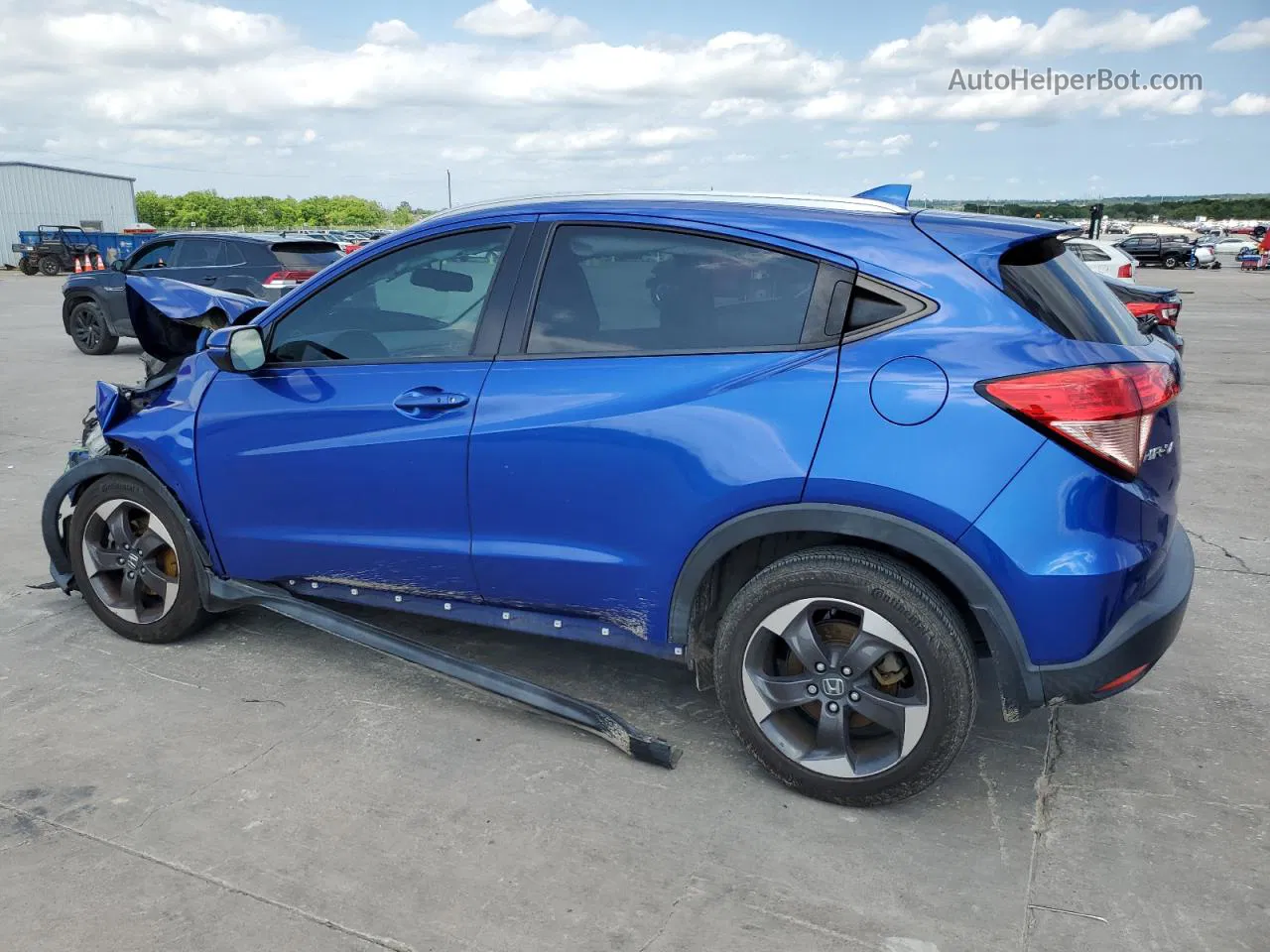 2018 Honda Hr-v Exl Blue vin: 3CZRU5H79JM702093