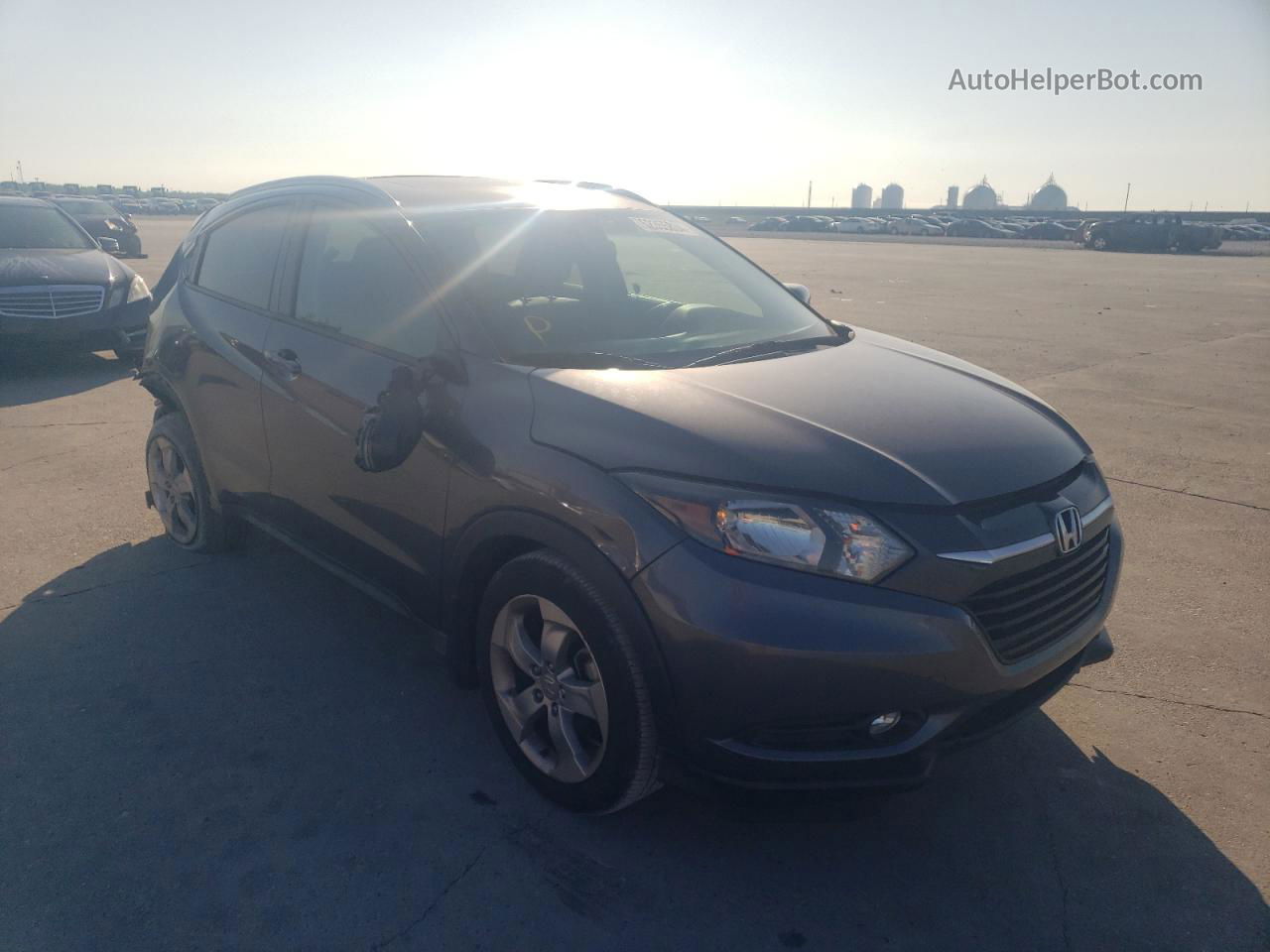 2016 Honda Hr-v Exl Gray vin: 3CZRU5H7XGM742689