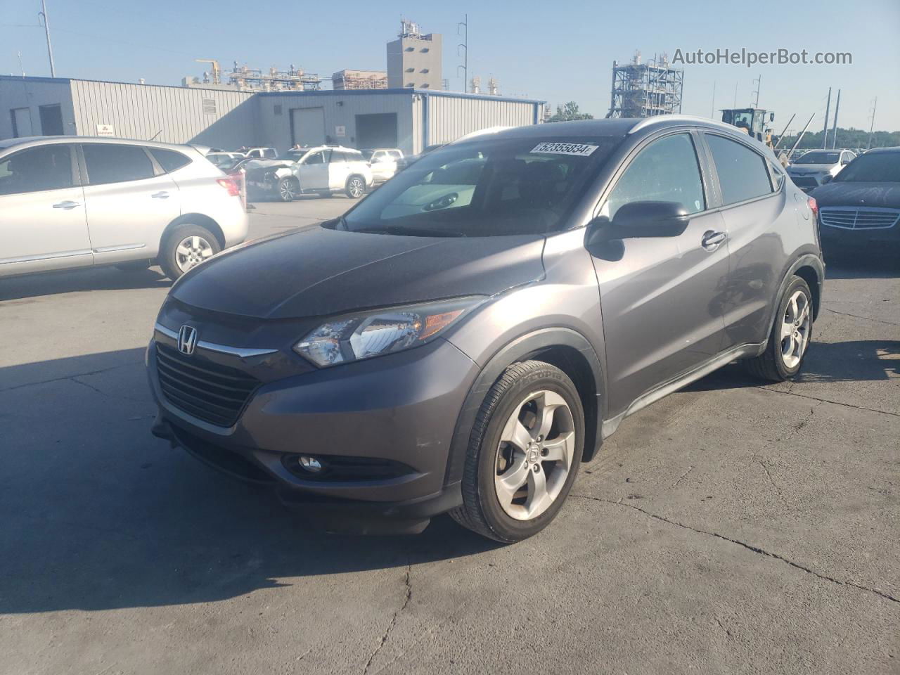 2016 Honda Hr-v Exl Gray vin: 3CZRU5H7XGM742689