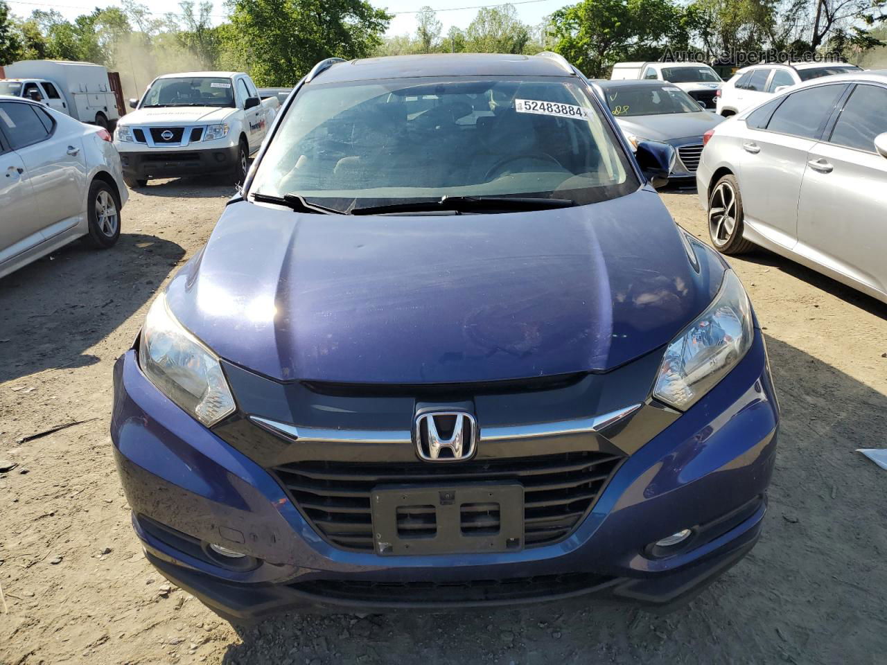 2017 Honda Hr-v Exl Blue vin: 3CZRU5H7XHM718412