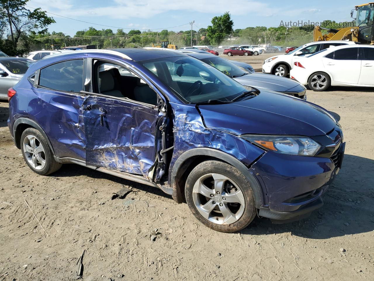 2017 Honda Hr-v Exl Blue vin: 3CZRU5H7XHM718412