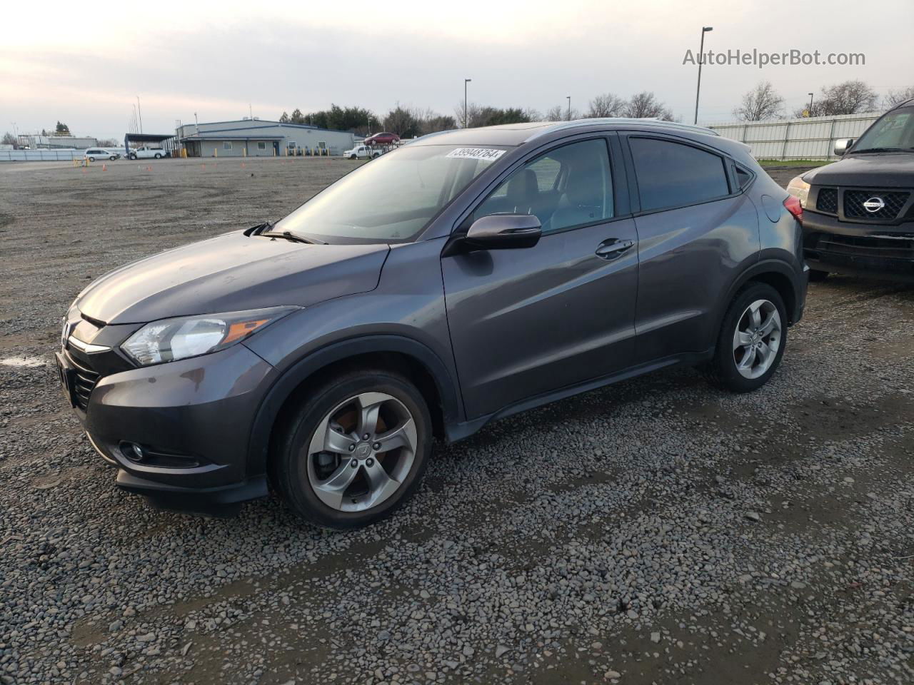 2017 Honda Hr-v Exl Gray vin: 3CZRU5H7XHM725988