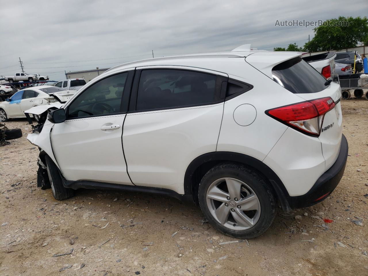 2019 Honda Hr-v Exl White vin: 3CZRU5H7XKM704680