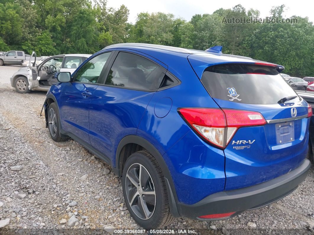 2021 Honda Hr-v 2wd Ex-l Blue vin: 3CZRU5H7XMM713382