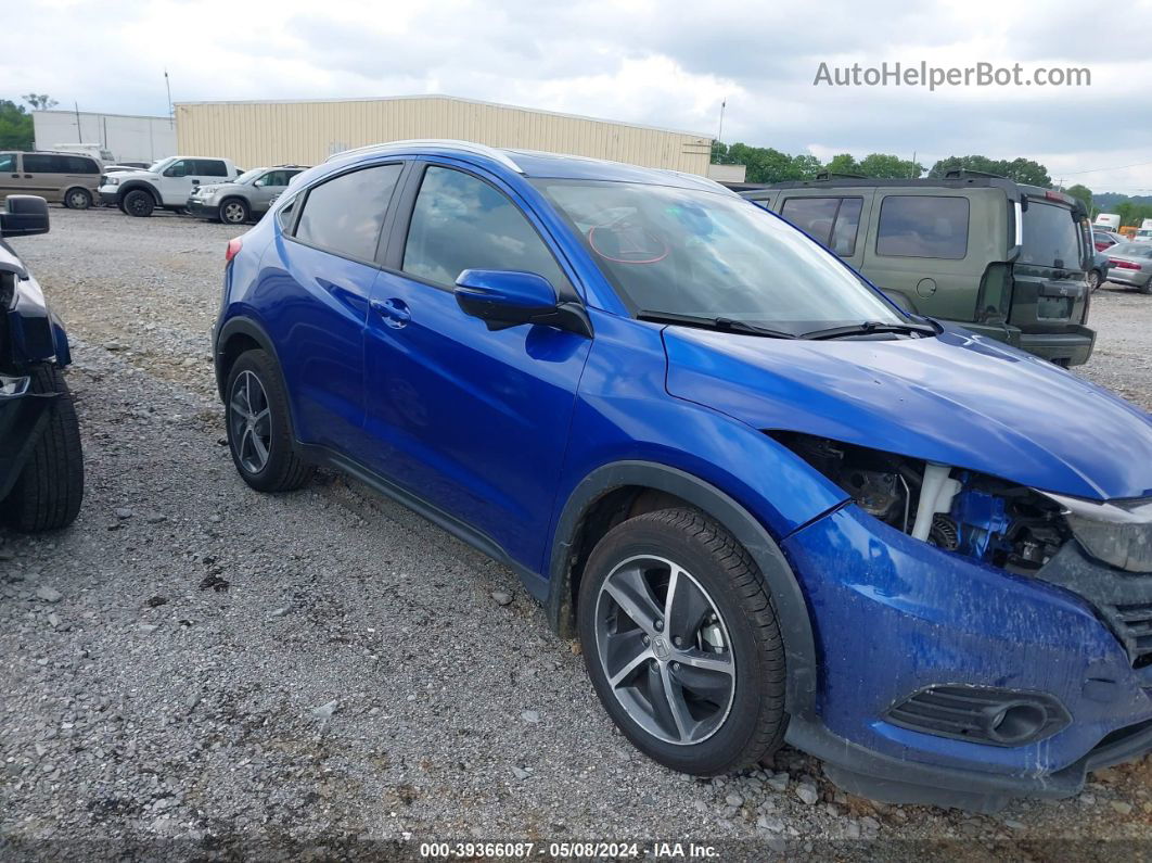 2021 Honda Hr-v 2wd Ex-l Синий vin: 3CZRU5H7XMM713382