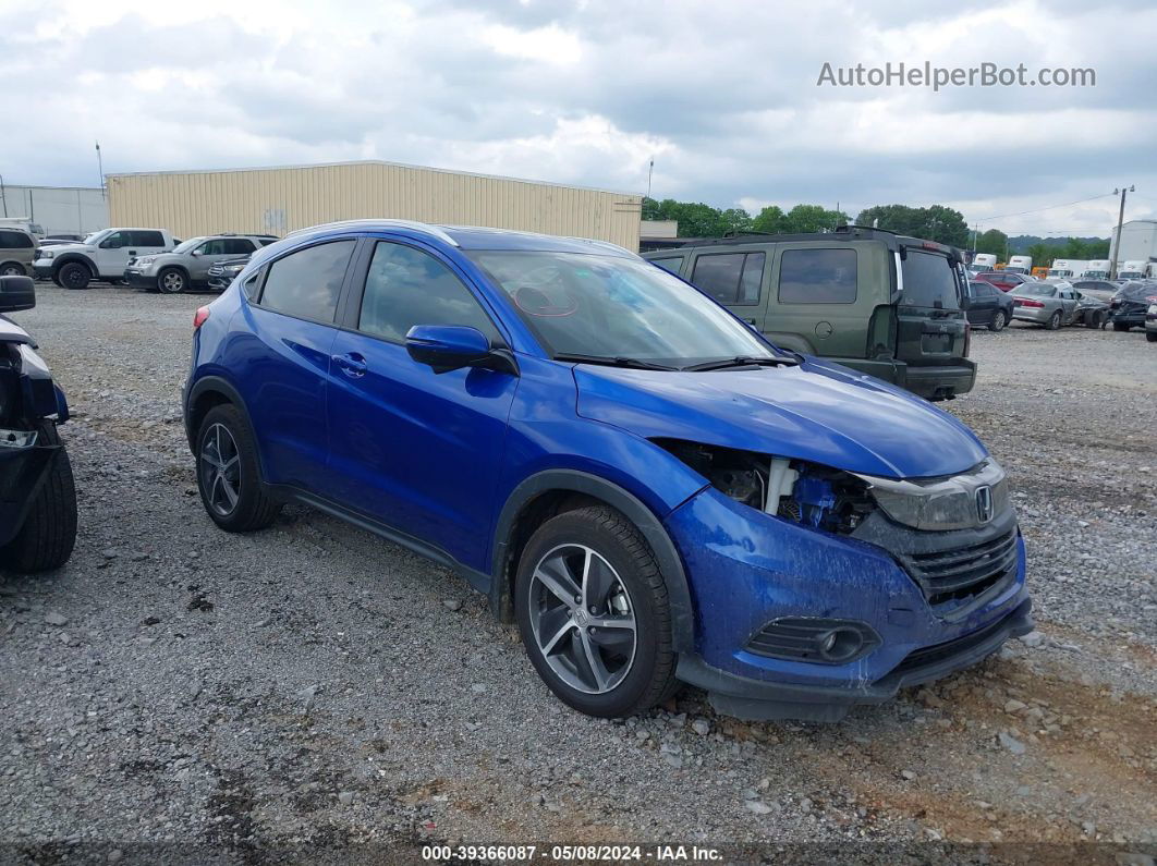 2021 Honda Hr-v 2wd Ex-l Синий vin: 3CZRU5H7XMM713382