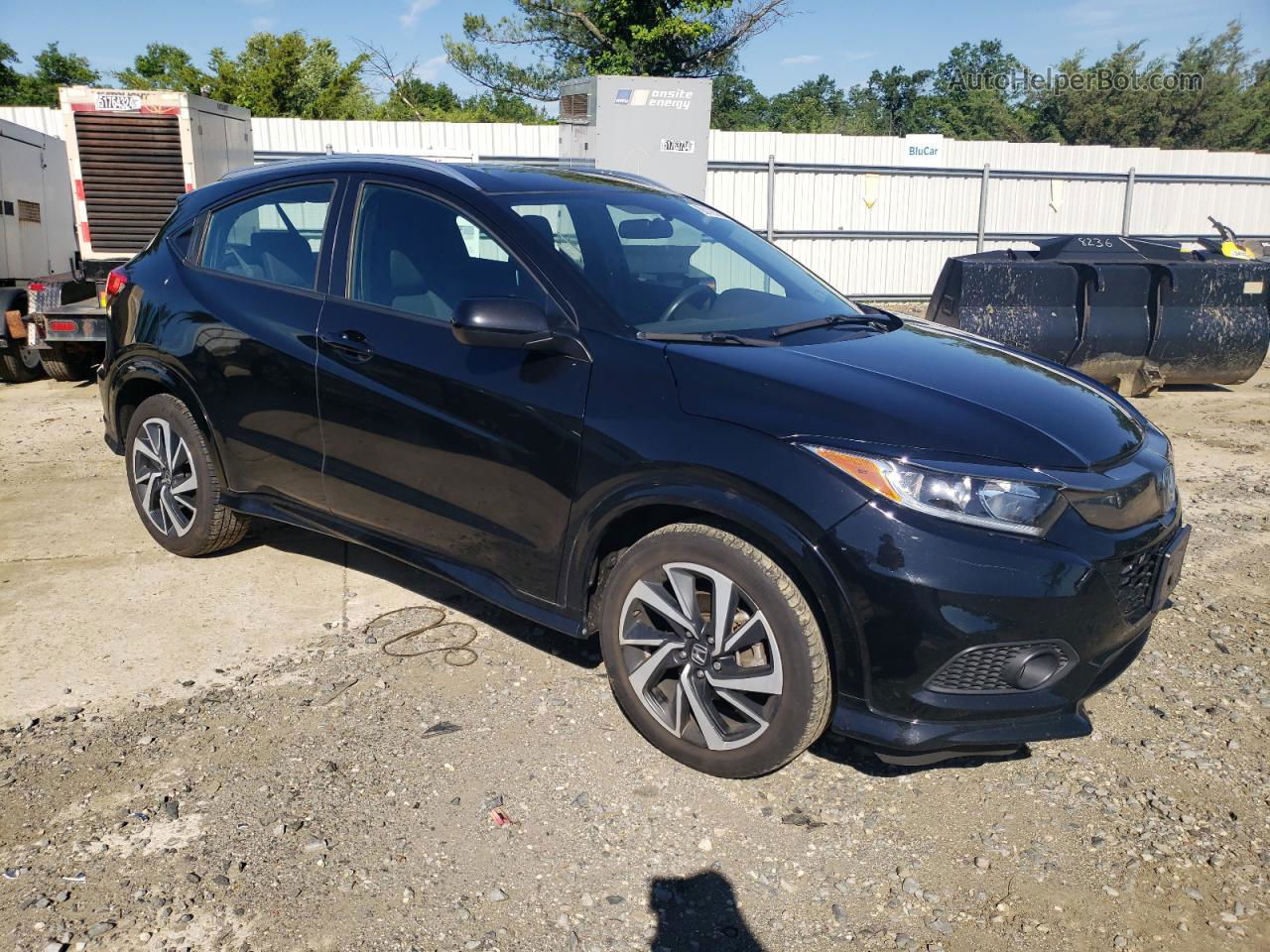 2019 Honda Hr-v Sport Black vin: 3CZRU6H10KG703831