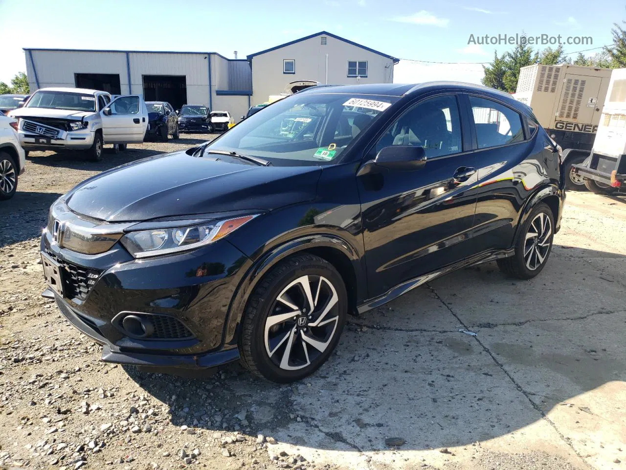 2019 Honda Hr-v Sport Black vin: 3CZRU6H10KG703831