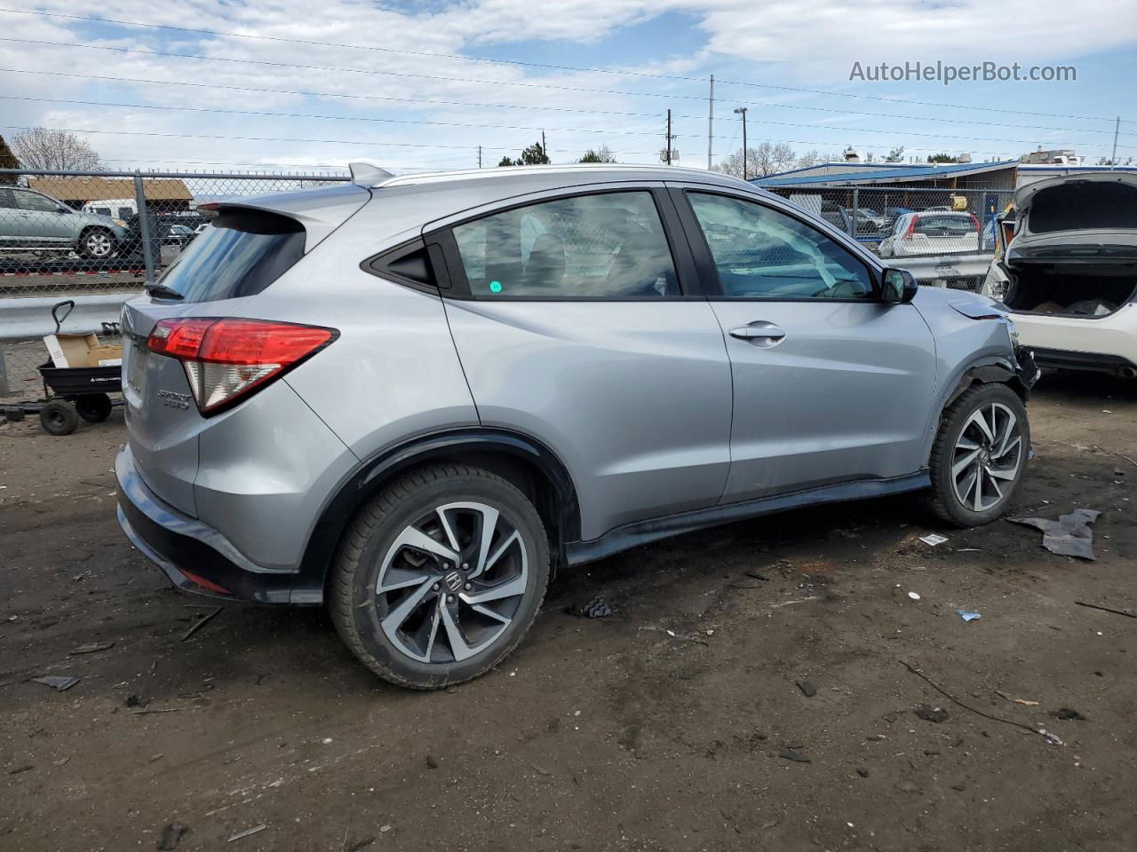 2019 Honda Hr-v Sport Silver vin: 3CZRU6H10KG705787