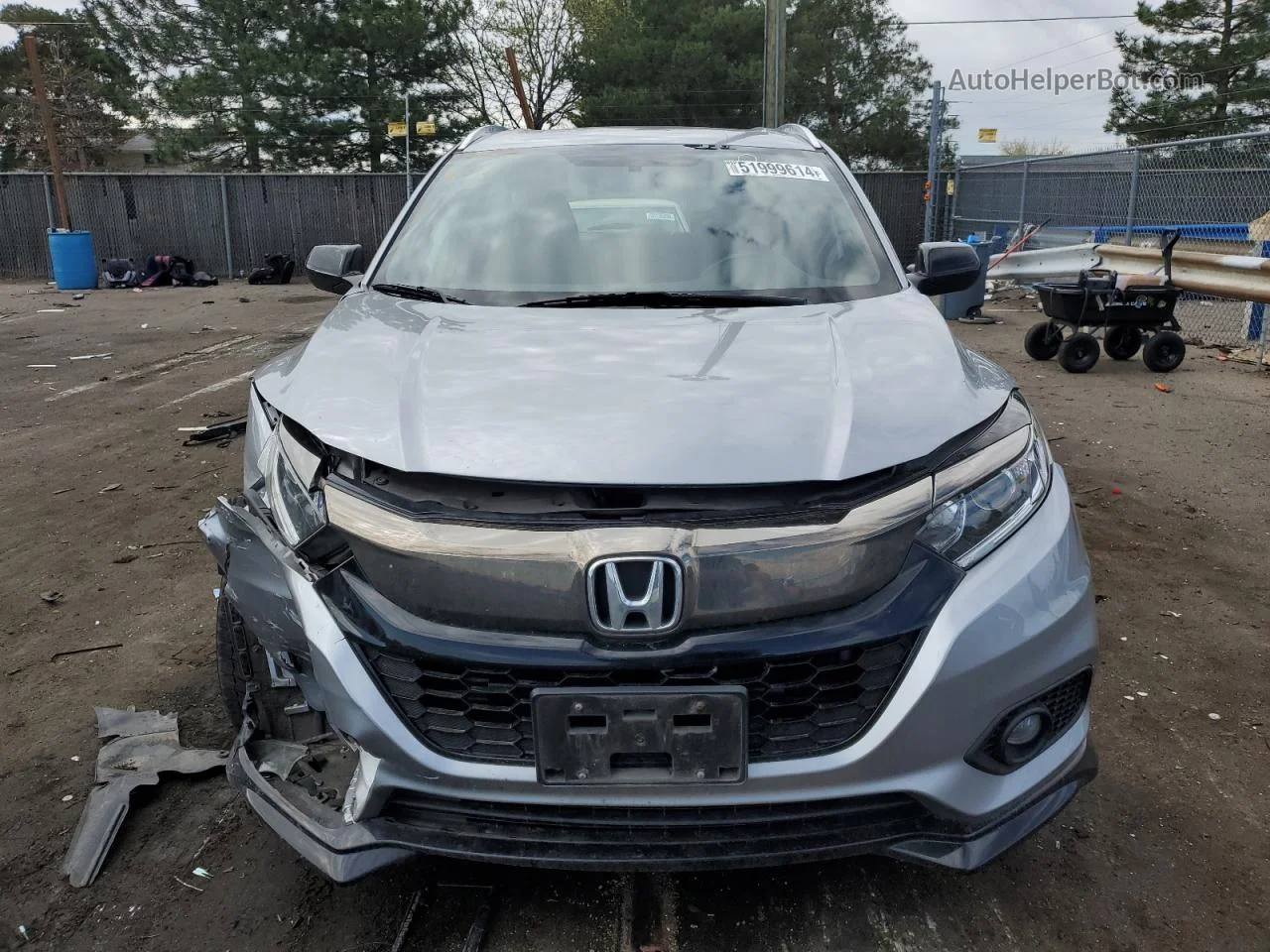 2019 Honda Hr-v Sport Silver vin: 3CZRU6H10KG705787