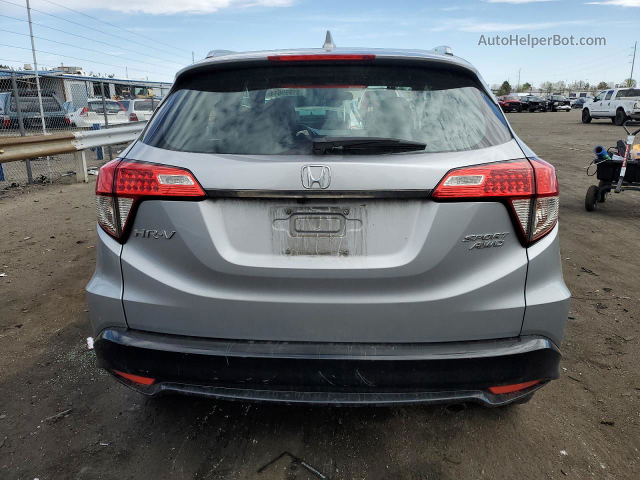 2019 Honda Hr-v Sport Silver vin: 3CZRU6H10KG705787