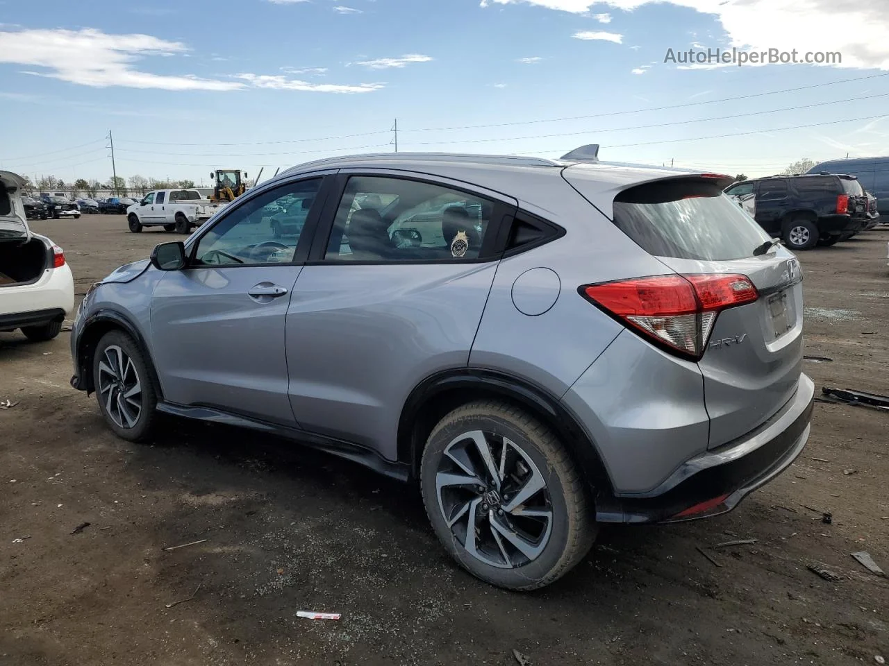 2019 Honda Hr-v Sport Silver vin: 3CZRU6H10KG705787