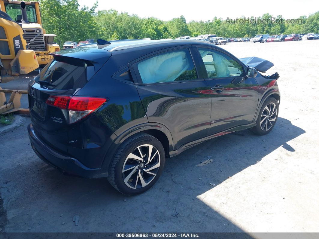 2019 Honda Hr-v Sport Black vin: 3CZRU6H10KG724968